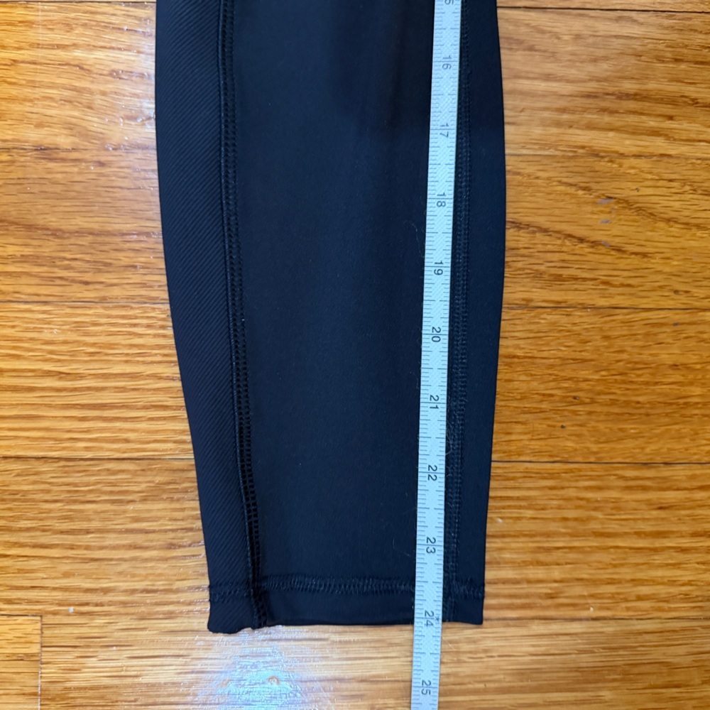 Spyder Active Ribbed High Waisted Leggings in Black - Size Medium Pockets - Picture 4 of 6